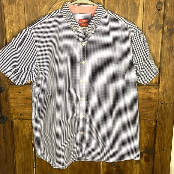 Izod Mens Button Down Blue Plaid XL - Picture 1 of 6